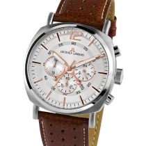 Jacques Lemans 1-1645D Lugano Chronograph Herrenuhr 46mm 10ATM