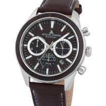 Jacques Lemans 1-2115C Eco Power Wood Herrenuhr 44mm 10ATM