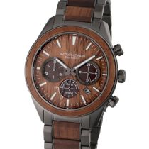 Jacques Lemans 1-2115K Eco Power Wood Herrenuhr 44mm 10ATM