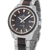 Jacques Lemans 1-2116G Eco Power Wood Herrenuhr 40mm 10ATM