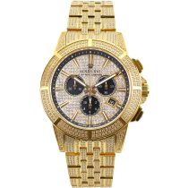 Louis XVI LXVI1123 Majeste Iced Out Chronograph 43mm 5ATM