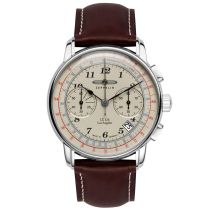 Zeppelin 7614-5 LZ-126 Chronograph Herrenuhr 43mm 5ATM