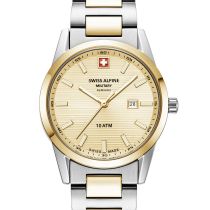 Swiss Alpine Military 7767.1141 Damenuhr Argos bicolor gold 34mm 10ATM