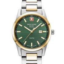 Swiss Alpine Military 7767.1144 Damenuhr Argos bicolor grün 34mm 10ATM