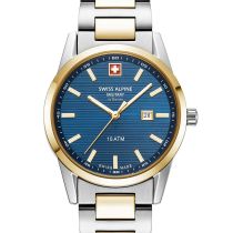 Swiss Alpine Military 7767.1145 Damenuhr Argos bicolor blau 34mm 10ATM