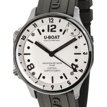 U-Boat 8888/A Capsoil Doppiotempo SS GMT Herrenuhr 45mm 10ATM
