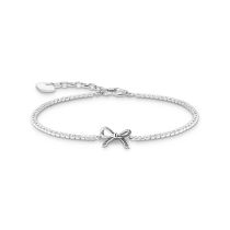 Thomas Sabo A2172-643-14-L19V Silbernes Schleifen-Armband mit weißen Steinen