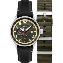 AVI-8 AV-4101-0A Herrenuhr Hawker Hurricane McKellar Dual Time 44mm 5ATM