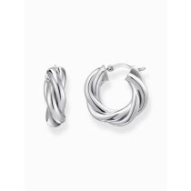 Thomas Sabo CR742-001-21 Bold - Silberne Creolen 20,0 mm verschlungenes Design Damen