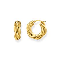 Thomas Sabo CR742-413-39 Bold - Vergoldete Creolen 20,0 mm verschlungenes Design Damen