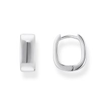 Thomas Sabo CR743-001-21 Bold - Silberne Creolen in eckiger Form 13,4 mm Damen