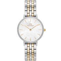 Daniel Wellington DW00100665 Damenuhr Petite Lumine Bezel 5-Link Two-Tone 28mm 3ATM