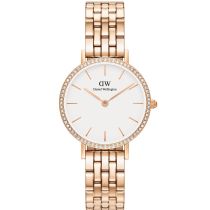 Daniel Wellington DW00100666 Damenuhr Petite Lumine Bezel 5-Link Melrose 28mm 3ATM