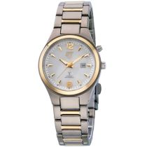 ETT Eco Tech Time ELT-11437-10M Solar Drive Funkuhr Everest II Titan Damenuhr