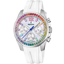 Festina F20610/2 Boyfriend Chronograph Damenuhr 38mm 10ATM