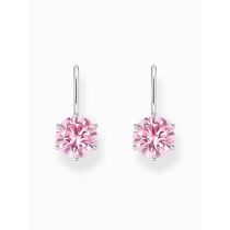 Thomas Sabo H2287-051-9 Silberne Ohrhänger mit pinkfarbenem Zirkonia Damen