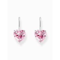 Thomas Sabo H2288-051-9 Silberner Ohrhänger m. pinkfarbenem Zirkonia-Herz Damen