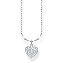 Thomas Sabo KE2046-051-14-L38V Silberne Pavé Herz Kette 36-38 cm Damen