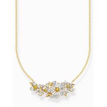 Thomas Sabo KE2085-414-4-L45V Kette flower mit Steinen vergoldet Damen