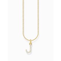 Thomas Sabo KE2249-414-14-L45V Vergoldete Kette Buchstabe J Damen