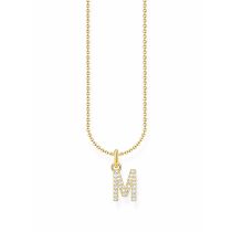 Thomas Sabo KE2252-414-14-L45V Vergoldete Kette Buchstabe M Damen