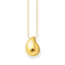 Thomas Sabo KE2281-413-39-L50V Bold - Vergoldete Kette mit Anhänger in Tropfenform 40-45 cm Damen