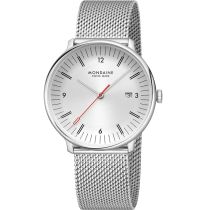 Mondaine MLE.41210.SM Herrenuhr Doppio 41mm 5ATM 