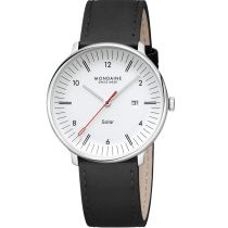 Mondaine MLE.41910.LBV Herrenuhr Doppio Solar 41mm 5ATM 
