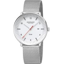 Mondaine MLE.41910.SM Herrenuhr Doppio Solar 41mm 5ATM 