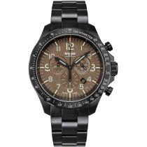 Traser H3 109460 P67 Officer Chronograph Khaki Steel Herrenuhr 46mm 10ATM