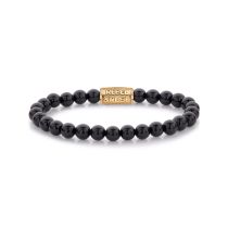 Rebel & Rose Armband Black Velvet RR-60100-G-S Damen