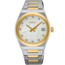 Seiko SUR604P1 Damenuhr Classic Diamant 34mm 10ATM 