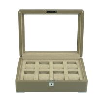 Rothenschild RS-3420-8-TA-TAN Uhrenbox braun [8] mit beigem Samt