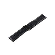 Universal Uhrenarmband [24 mm] schwarz m. schwarzer Faltschließe Ref. 23834
