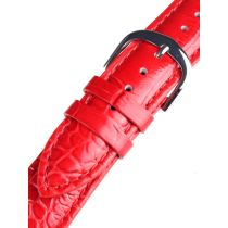 Bossart universal Ersatzband Leder 20 mm rot, croco