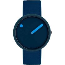 PICTO R44001-R001 Unisex Uhr Ghost Nets Navy Blue 40mm 5ATM