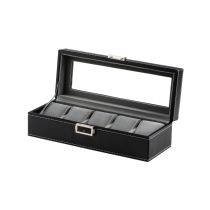 Rothenschild Uhrenbox RS-1679-5BK für 5 Uhren schwarz