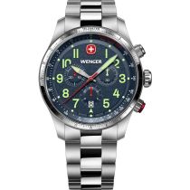 Wenger 01.0543.112 Herrenuhr Terragraph Chrono 43mm 10ATM 