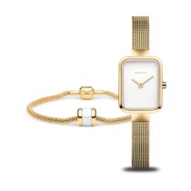 Bering 14520-334-GWP Damenuhr Set Golden Glacier 35mm 3ATM