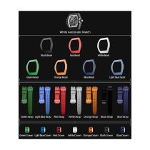 Tsar Bomba TB8218(1+7)FKM-06 Herrenuhr Atomic Interchangeable Watch Combo Automatik 46mm 5ATM