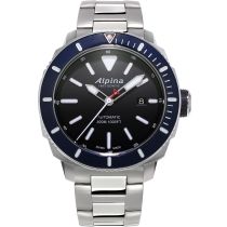 Alpina AL-525LBN4V6B Seastrong Diver Automatik Herrenuhr 46mm 30ATM