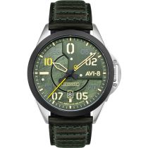AVI-8 AV-4086-03 P-51 Mustang Automatik Herrenuhr 43mm 5ATM
