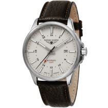 Bauhaus 2868-5 Herrenuhr Aviation GMT Automatik Titanium 42mm 10ATM