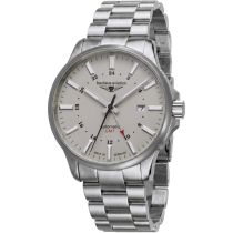 Bauhaus 2868M-5 Herrenuhr Aviation Automatik Titanium GMT 42mm 10ATM