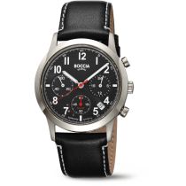 Boccia 3735-01 Herrenuhr Titanium Solar Chronograph 40mm 5ATM