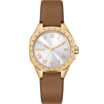 DKNY DK1L013L0025 Damenuhr Brooklyn Mini Light Brown 30mm 5ATM