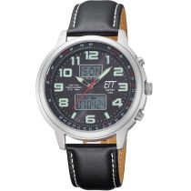 ETT EGS-11301-22L Solar Drive Funkuhr Hunter II Chronograph Herrenuhr 48mm 10ATM