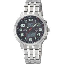 ETT EGS-11302-22M Solar Drive Funkuhr Hunter II Chronograph Herrenuhr 48mm 10ATM