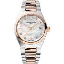 Frederique Constant FC-240MPWD2NH22B Damenuhr Highlife Ladies Quartz 8 Diamonds Set 31mm 5ATM