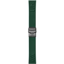 Luminox FP2406.61B Kautschuk Armband [24 mm] dunkelgrün / IP-Black